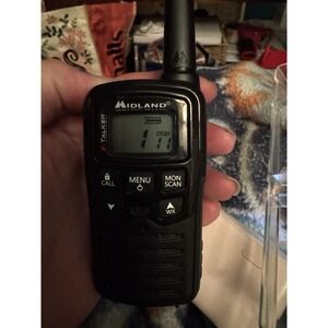 Midland X-Talker T10‎ Black 2-Way Radio Walkie Talkie (SINGLE) Tested Working